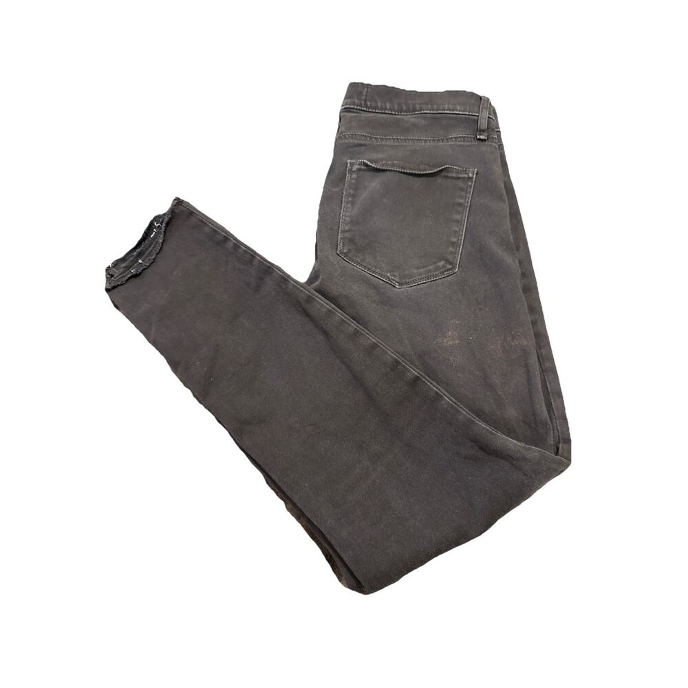 GAP 1969 Women's True Skinny Ankle Jeans Stretch Distressed Hems Black Size 28R - Picture 14 of 16